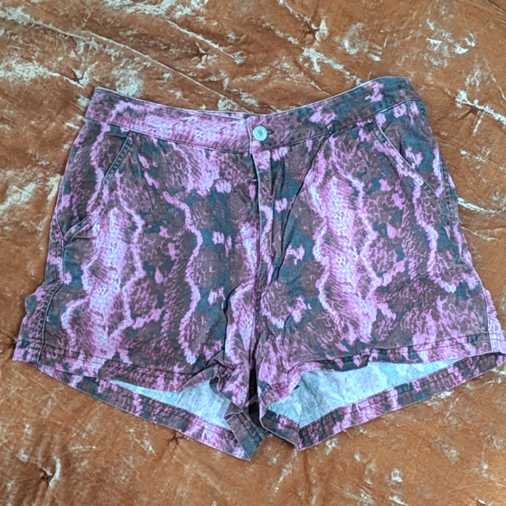 Snakeskin shorts